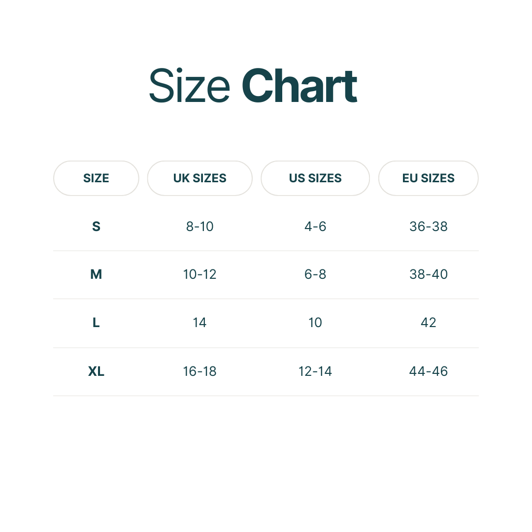 Sizing Chart – Rewild Swimwear